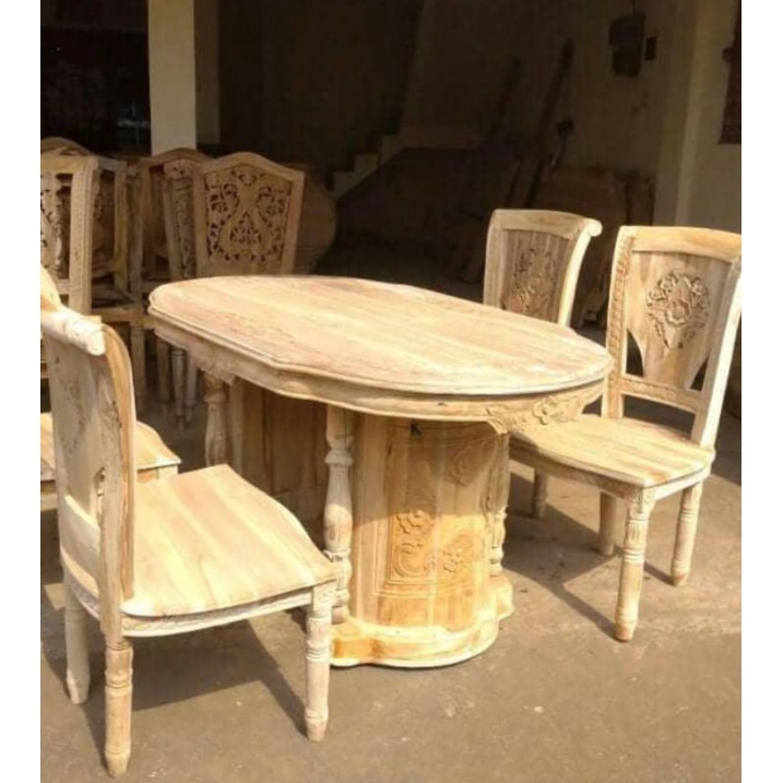 KURSI MAKAN SALINA JATI JEPARA KURSI MAKAN SALINA MAWAR BLOK JATI JEPARA KURSI MAKAN JATI JEPARA KUR