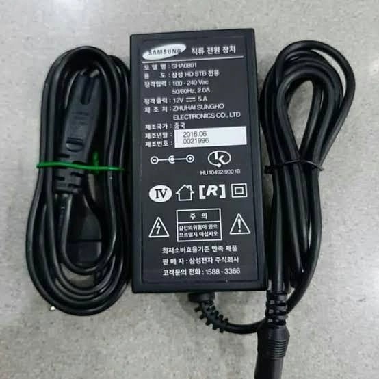 ADAPTOR 12V 5A SAMSUNG ADAPTOR CCTV ADAPTOR DVR JACK 5.5mm MULTIFUNGSI