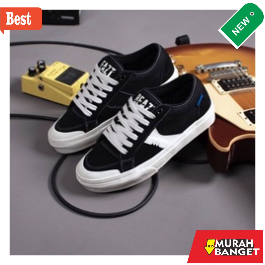 Sneaker pria kasual terbaru- Beazt Radix | Black - White