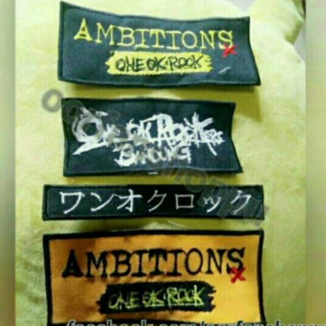 Patch emblem one ok rock besar