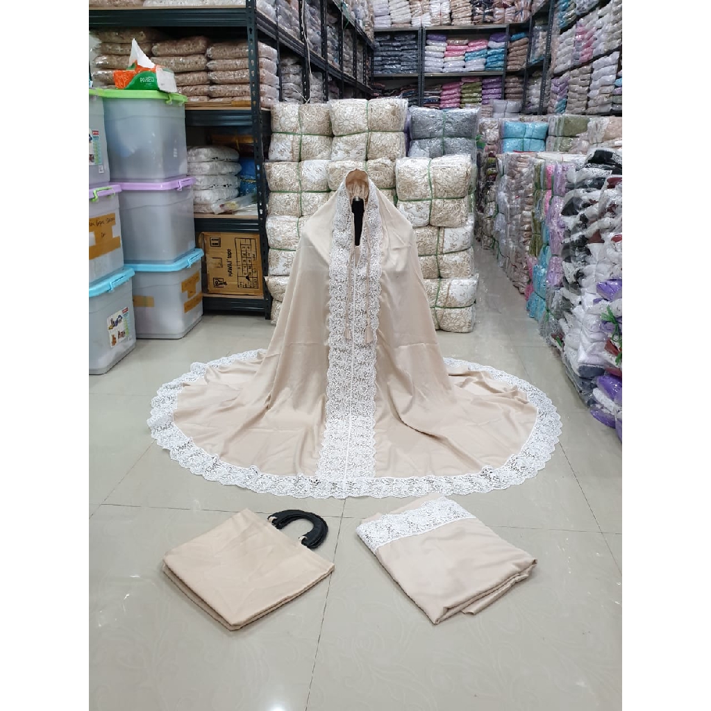 Mukena prada princess ala syahrini | warna coksu / millo