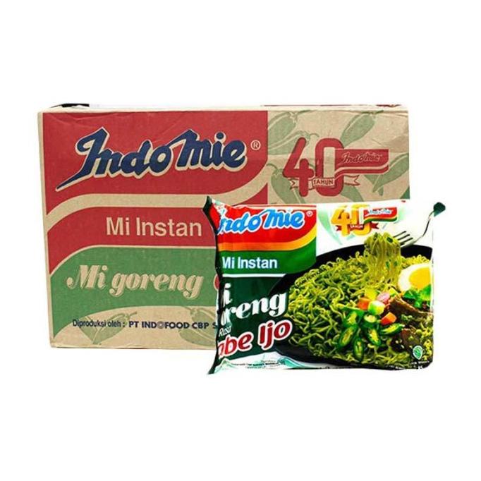 

Indomie Mie Goreng Rasa Cabe Ijo [ 85 Gr /40Pcs/1 Karton ] Ready