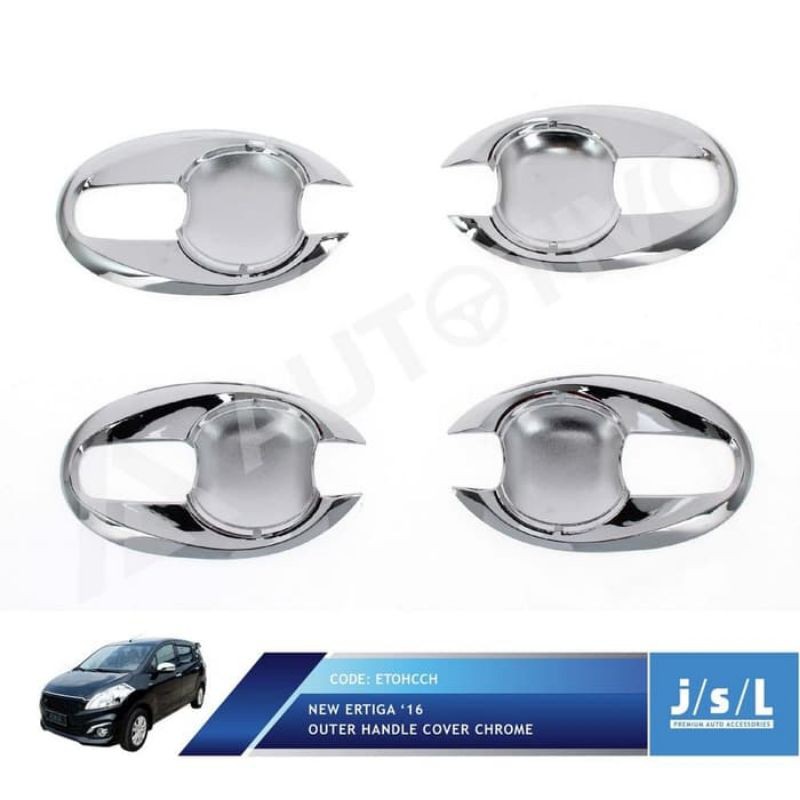 New Suzuki Ertiga Outer Handle Cover Chrome JSL Bingkai Handle Krom