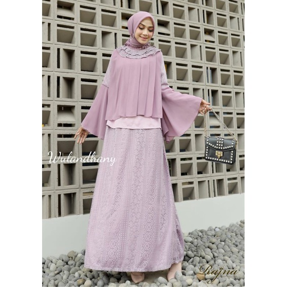 Wulandhany by Rajna / gamis pesta / gamis lilac
