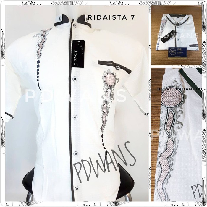 Kemko Kemeja Koko Lengan Panjang Mizan Olive By Ahzarayy OC599 Baju Lengan Pendek Bordir Kemeja Mus