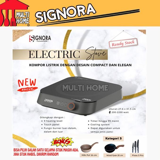 Kompor Listrik Signora/Electric Stove Signora/Kompor Signora Wsmn2A_W3D