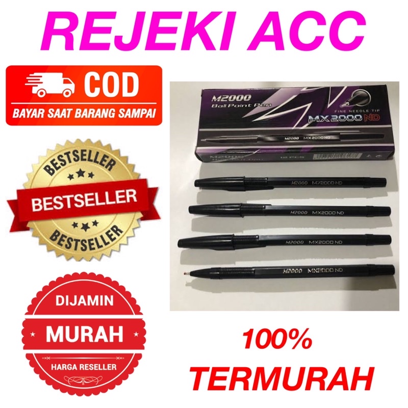 

pulpen tinta hitam mx2000nd