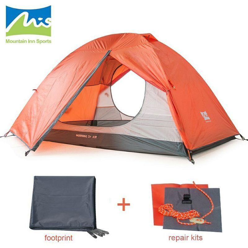 TENDA CAMPING BORNEO MIS MORNING 2+ DAN MORNING 1+ KAPASITAS 2-3 ORANG MOUNTAIN INN SPORT INCLUDE FO
