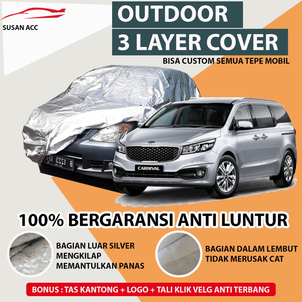 OUTDOOR PREMIUM Body Cover Mobil Carnival / Sarung Mobil Carnival / Mantel Mobil Carnival / Mantol