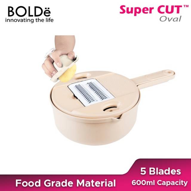 BOLDe Super CUT  Oval - Alat Pemotong - Alat pengiris - Slicer Serutan Multifungsi