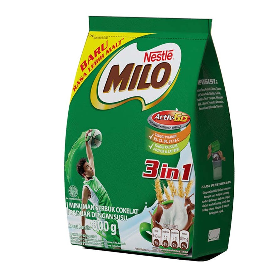 

MILO 3IN1 800gr