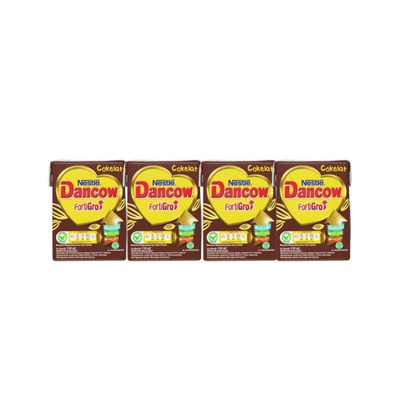 

Nestle Dancow UHT FortiGro Cokelat 4 x 110 ml