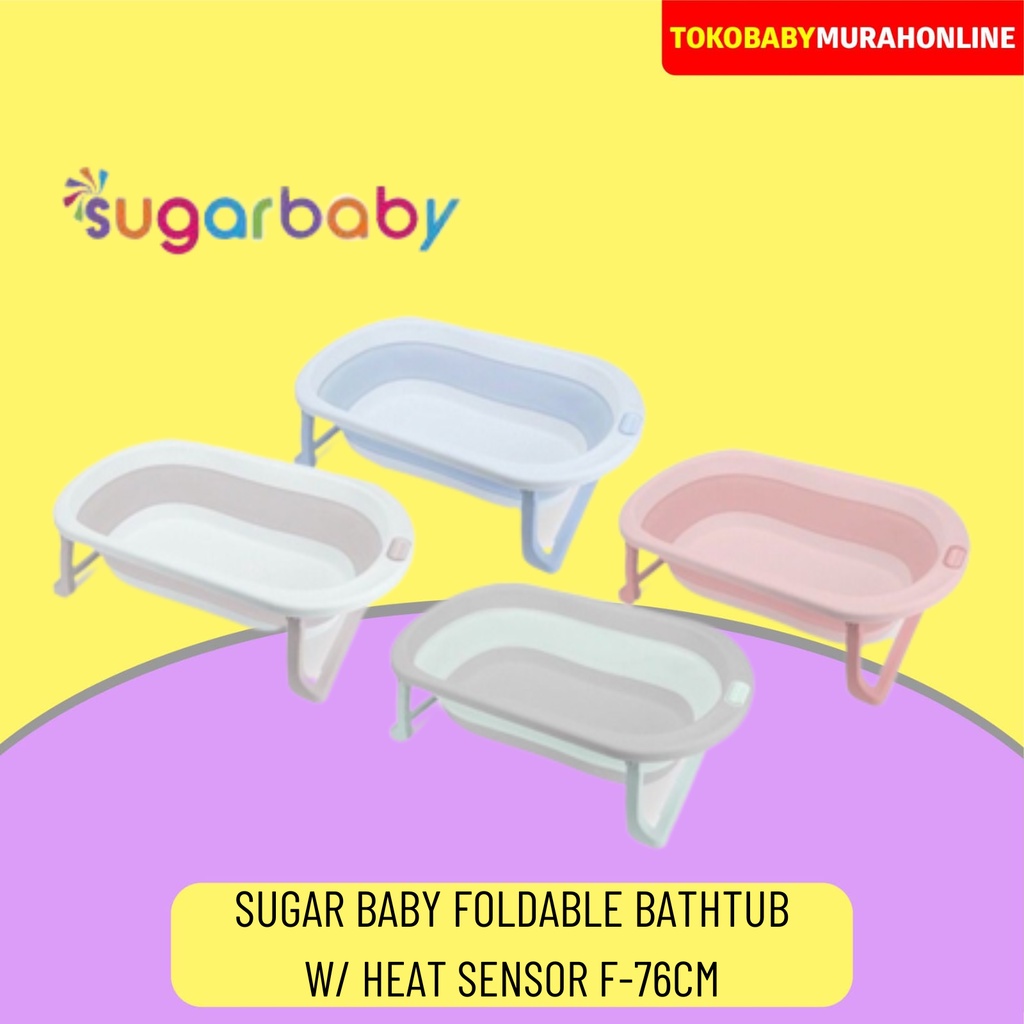 SUGAR BABY FOLDABLE BATHTUB W/ HEAT SENSOR F-79CM / BATHTUB