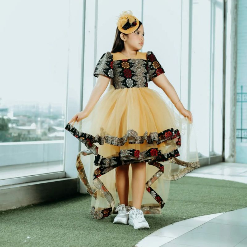 dress tutu batik gaun tutu batik batik anak gaun batik batik fashion show batik kombinasi  batik ana