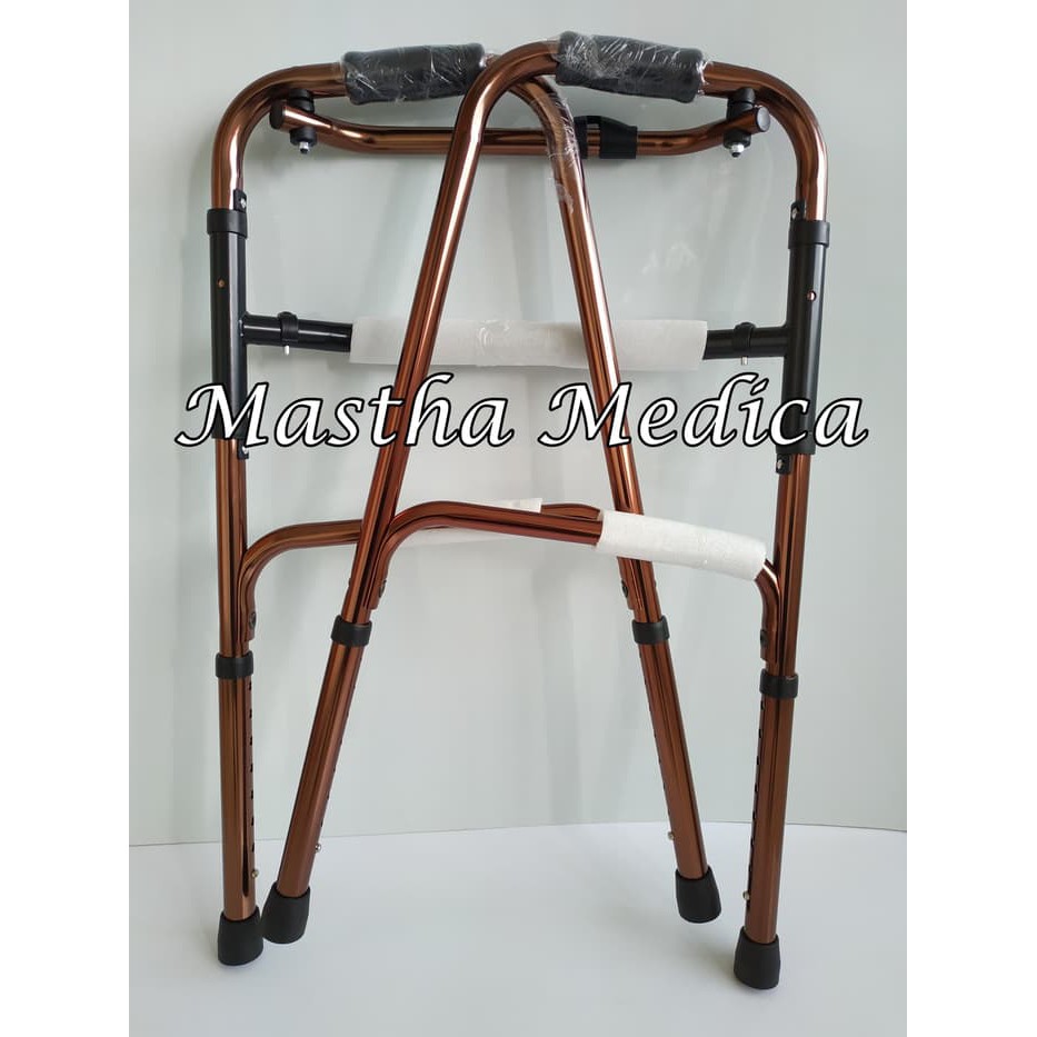 Walker Alat Bantu Jalan Lipat Gold Emas Gea