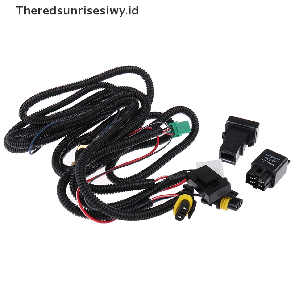 (Theredsunrisesiwy.Id) H11 Soket Relay Lampu Kabut Led 12v 40a Untuk Mobil