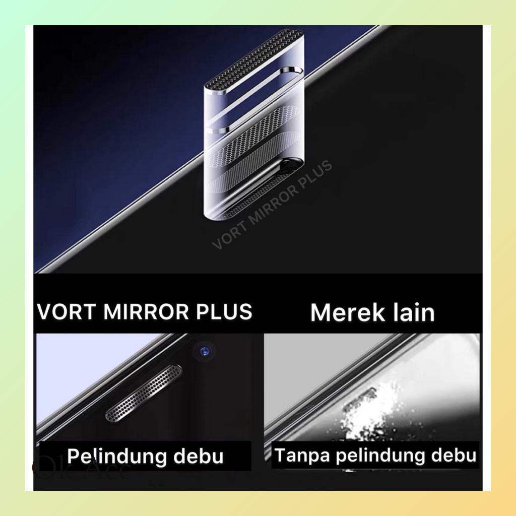 Tempered Glass HIGH Kaca VORT MIRROR PLUS Iphone 6 6s 6g 7 8 6s+ 6+ 7+ 8+ X Xs Xr Max 11 12 Mini Pro