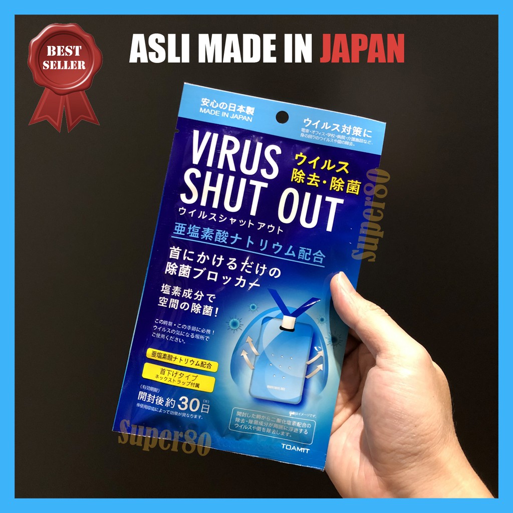 Virus Shut Out Original Japan 100% Ori Toamit Asli Jepang Made in Japan VSO