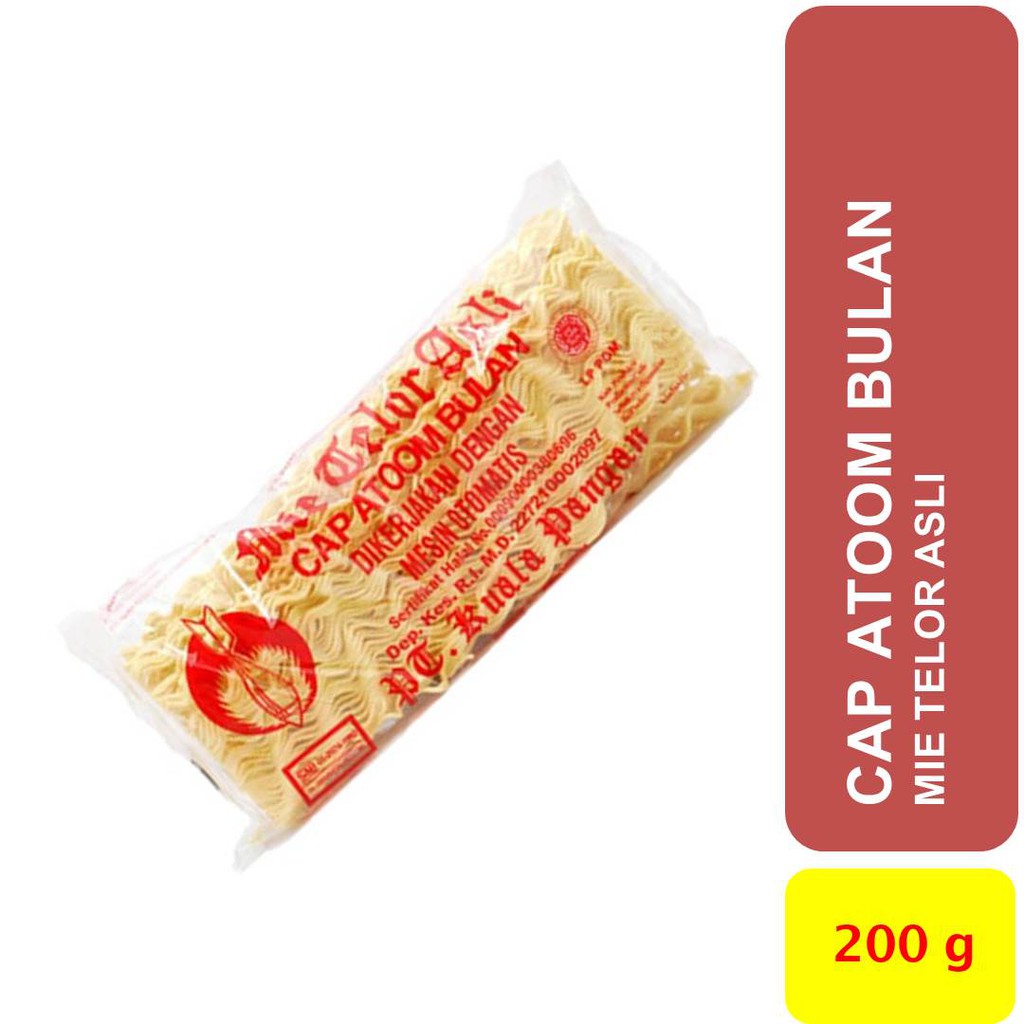 

CAP ATOOM BULAN Mie Telor kemasan 200 gram