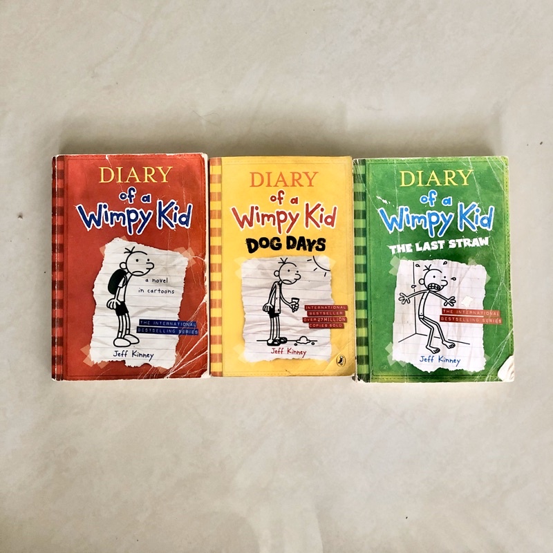 Diary of a Wimpy Kid Novels (1 Set, 3 Books)