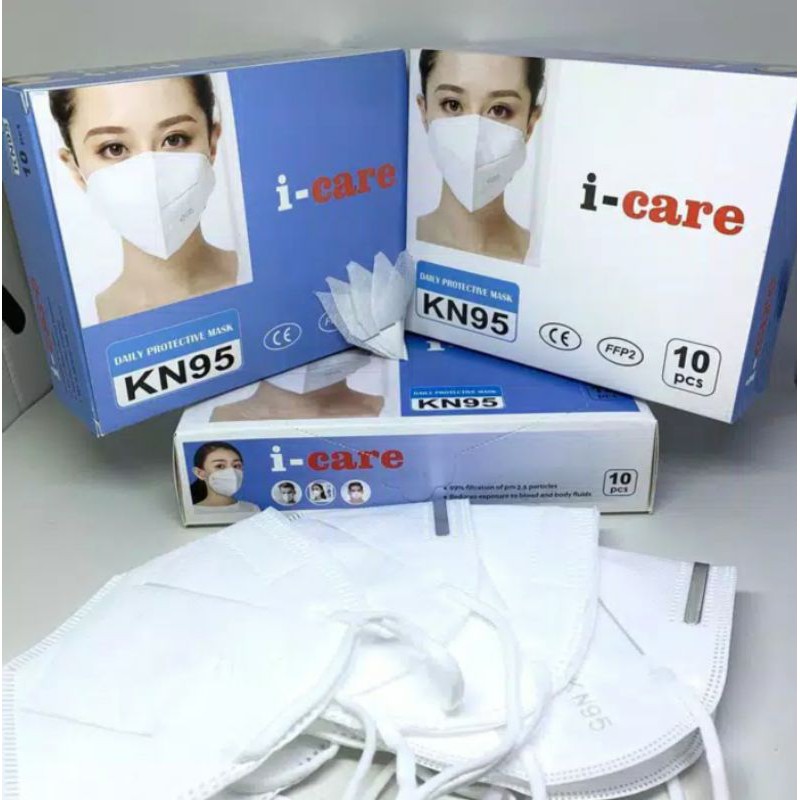 10 pcs MASKER KN95 MASKERN95 MASKERKN95 KAWAT LUAR