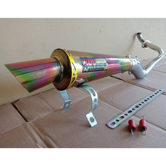 Knalpot Kou pelangi Beat Spacy Scoopy Beat Street Vario FI