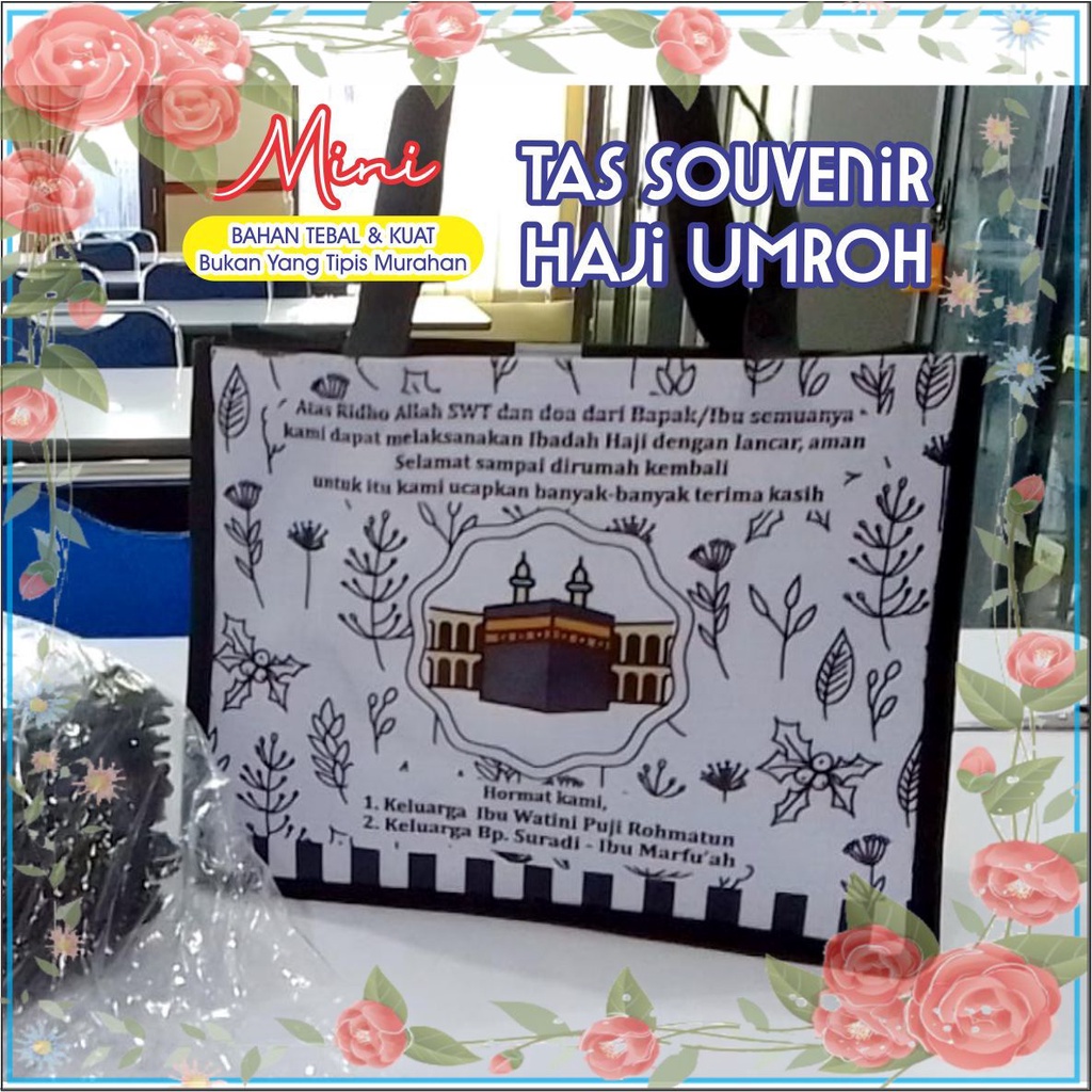 

[25x20 lebar 12] GROSIR TAS SOUVENIR HAJI TAS SOUVENIR UMROH HAJI UMRAH Tempat oleh oleh Labelle Jaya