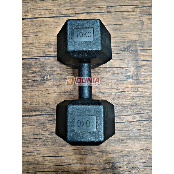 Dumble Barbel Hexagonal 10Kg Bahan PVC