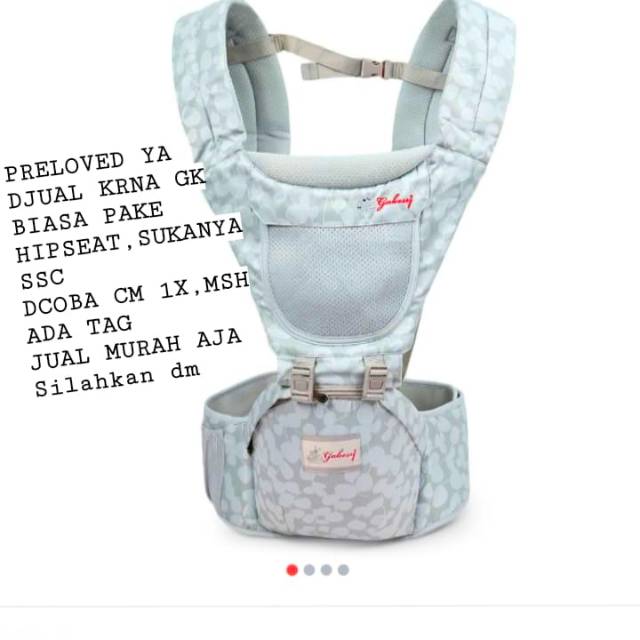 Bbkids GABESY gendongan bayi hipseat infant sling newborn - toddler jual murah  preloved