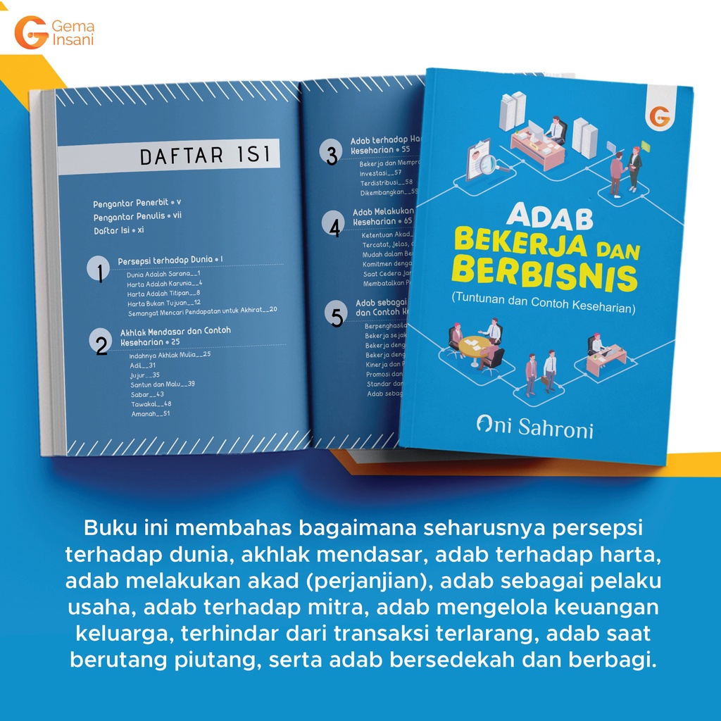 Buku Adab Bekerja dan Berbisnis - Gema Insani 100% Original