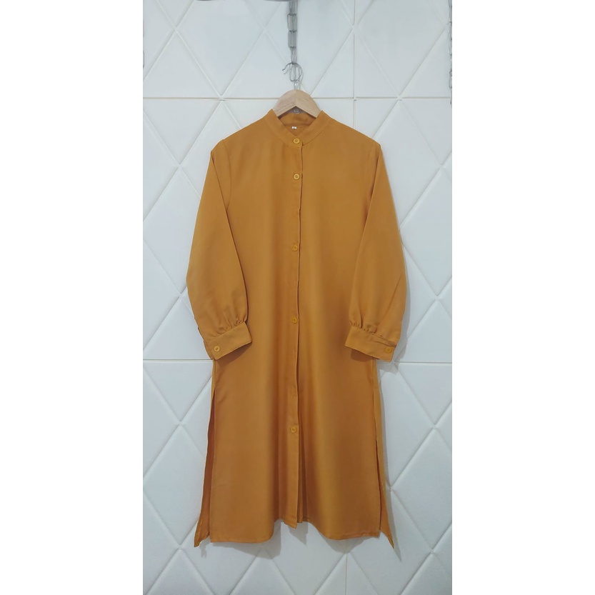 Long Tunik Wanita Kancing depan 800 Tersedia Dalam 3 ukuran M L &amp; XL