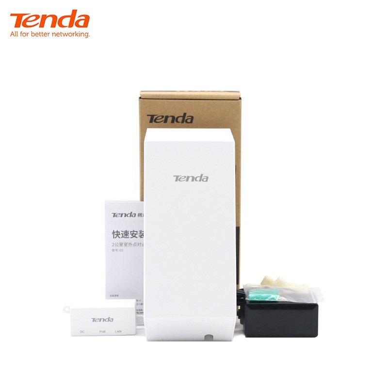 TENDA O2 Access Point Jangkauan 2Km - Untuk Outdoor