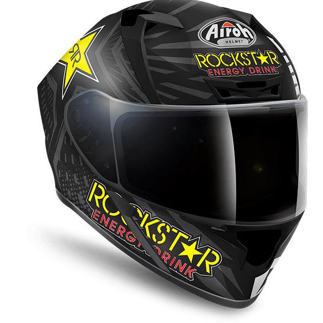 Airoh Valor Rockstar Matt | Helm Full Face | Helm Airoh Roscstar Ori