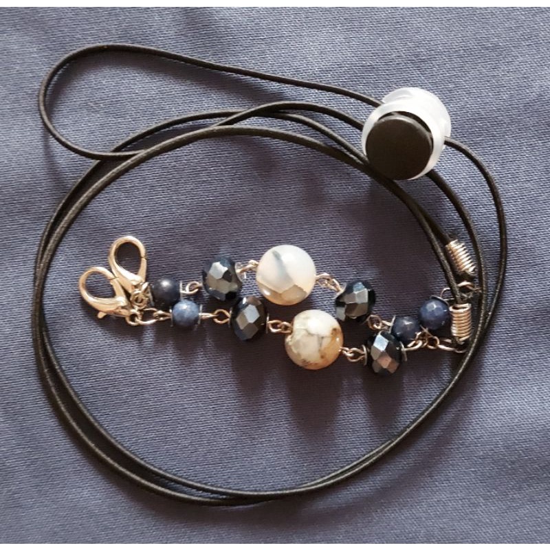 Konektor masker 2IN1 manik batu