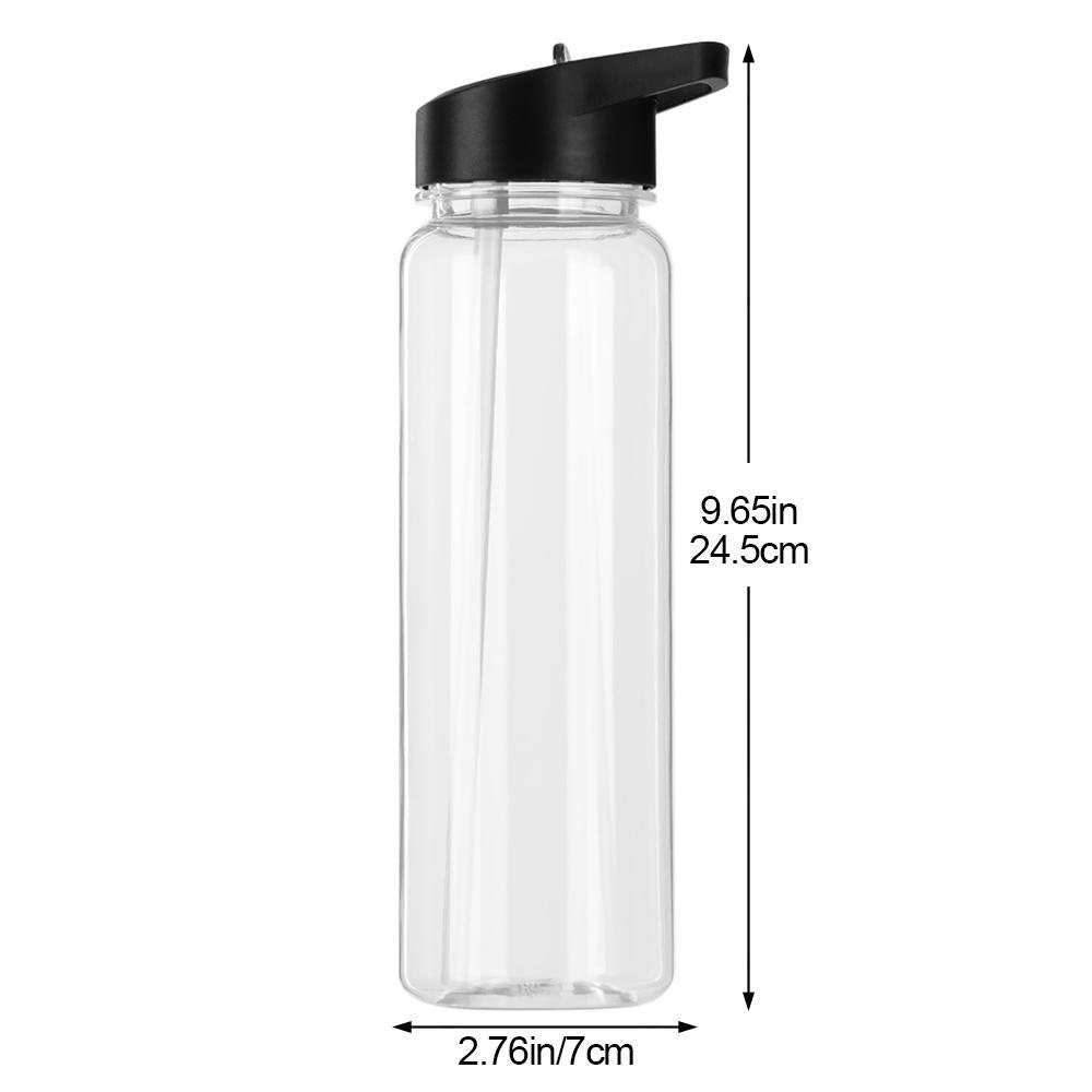 Populer Botol Air Minum Olahraga 750ml Transparan Travel Bening BPA Free Minum Kantin