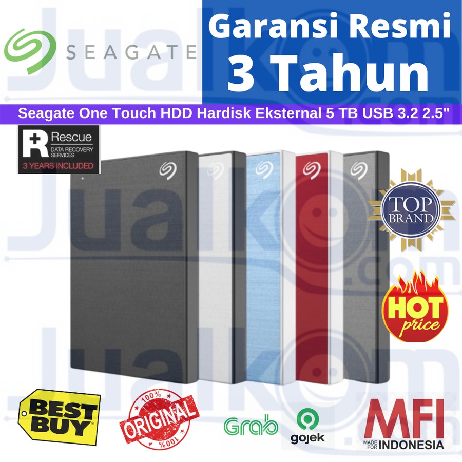 Seagate One Touch HDD  Hardisk Eksternal 5TB Resmi