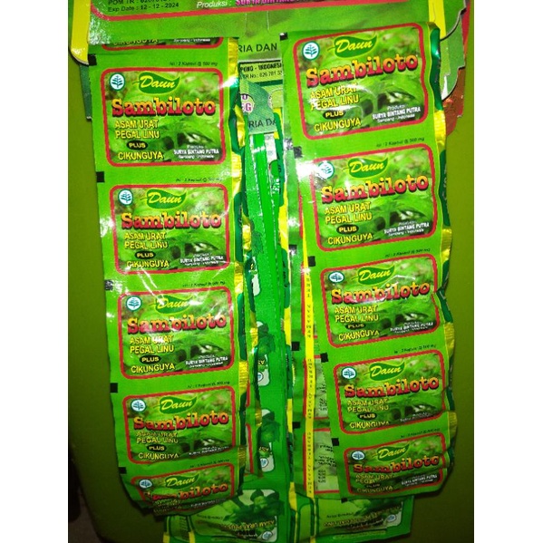

daun sambiloto kapsul isi 20sachet