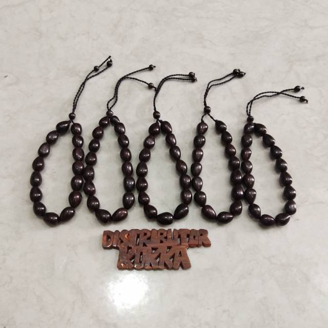 ( SUPER MURAH ) Grosir 5 pcs gelang kokka kaukah kaokah fukakah koka tetes air full hitam