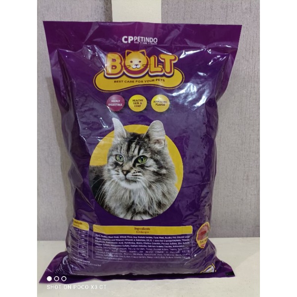 Bolt makanan kucing bolt