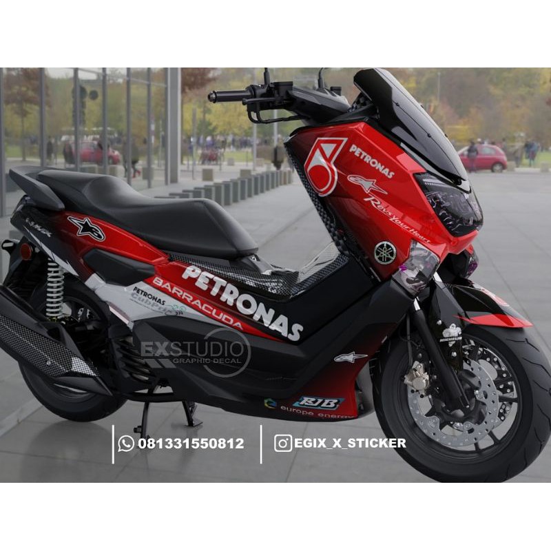 decal nmax Petronas merah