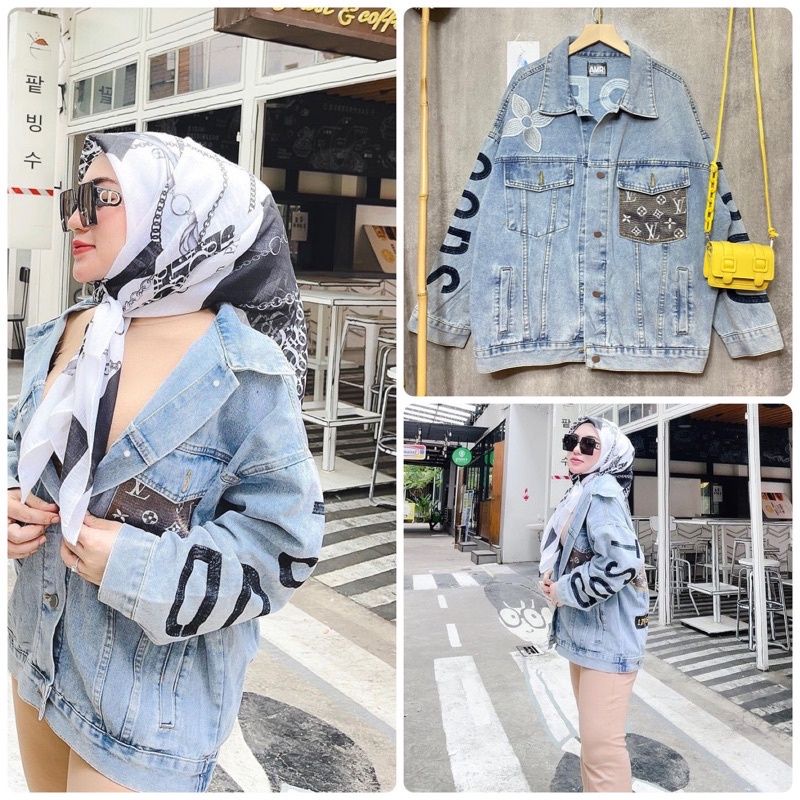 Jacket jeans OFF WHITE Feat NIKE Oversize import