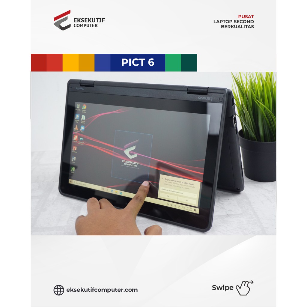 LAPTOP ULTRABOOK MURAH LENOVO THINKPAD YOGA 11E CORE I3 RAM 8GB SSD 256GB-5