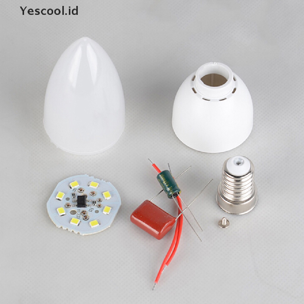 (Yescool) 1pc Lampu Bohlam 8-Led E14 E27 Warna Warm White Untuk Chandelier