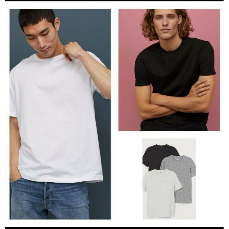 

H&M man crew neck original store free paper bag