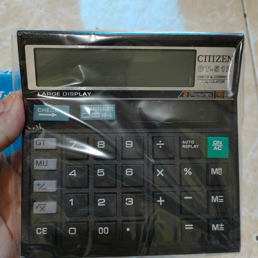 

Kalkulator 12 Digit Calculator Alat Hitung Citizen Type CT512