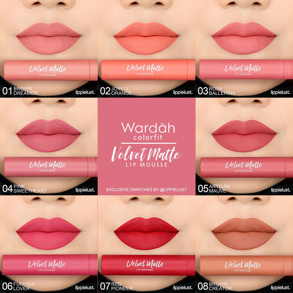 LIPS COLORFIT VELVET MATTE LIP MOUSSE - lipcream wardah - lipcream