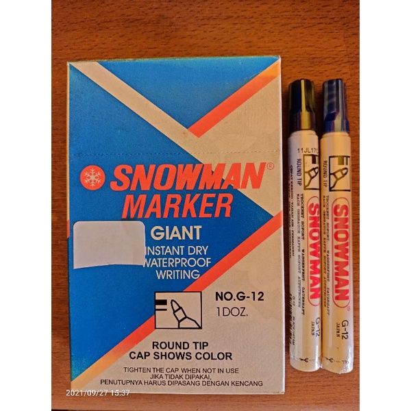

snowman marker G12- permanent marker-spidol permanen