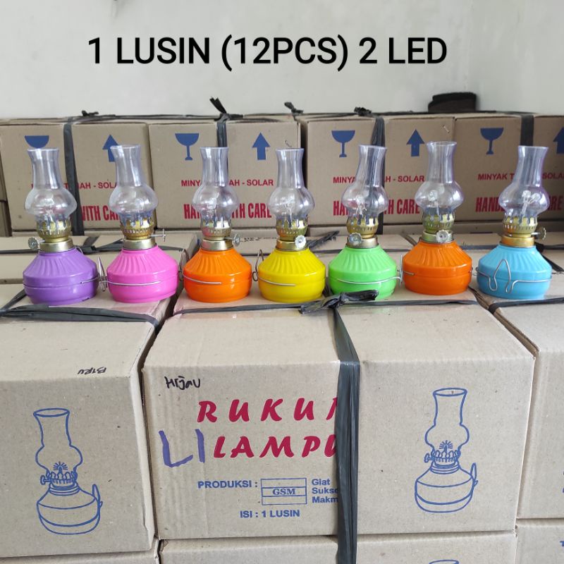 1 LUSIN (12 Pcs) Lampu teplok LED Sudah Termasuk Baterai