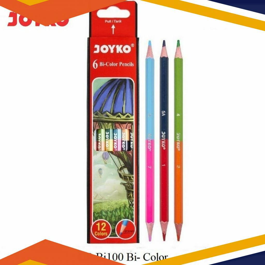 

PROMO TERMURAH Pensil Warna Joyko CPBi1 Set 6 Pcs12 Warna BiColor