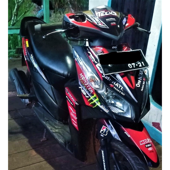 Decal Sticker / Stiker Vario Techno 110 Karbu 2009 2010 2011 2012 12